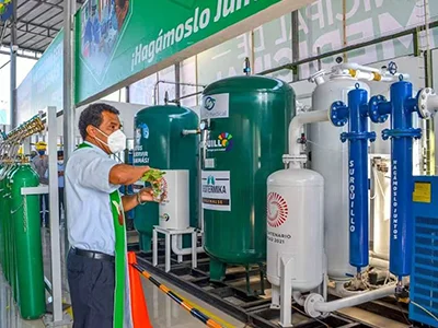 Generadores de oxígeno de grado médico para comunidades de gran altitud en Perú