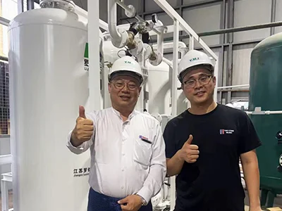 Sistema de oxígeno industrial para una planta de fundición de metales en Myanmar