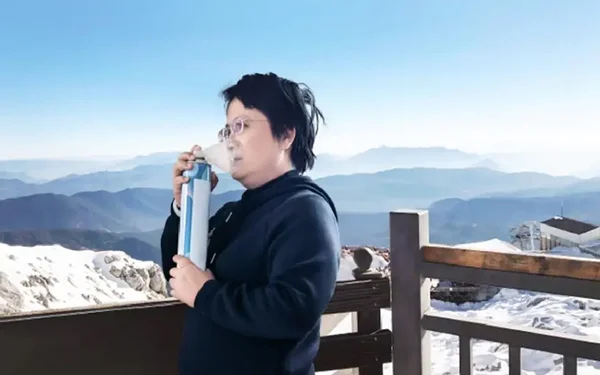 Inhalador de oxígeno portátil